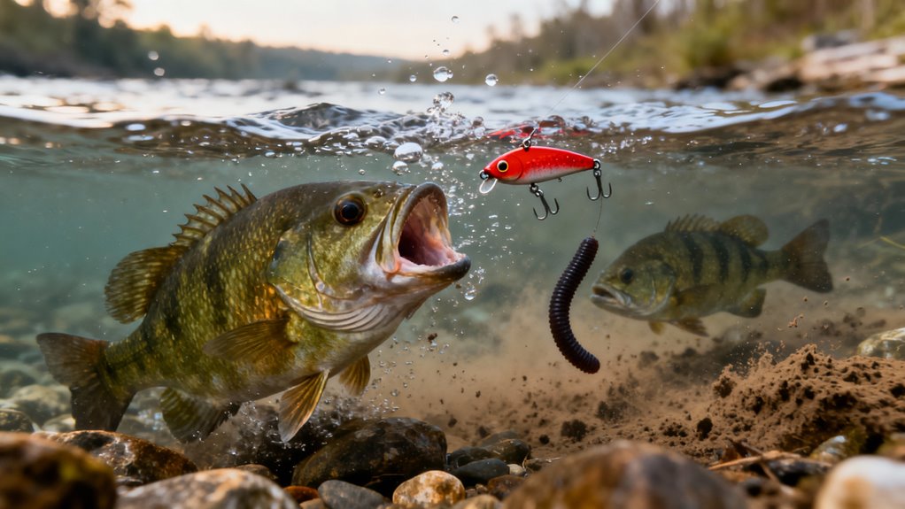 Reaction strikes guide bass fishing tempo