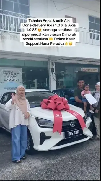 Testimoni pelanggan beli Perodua Myvi melalui Nur Hana