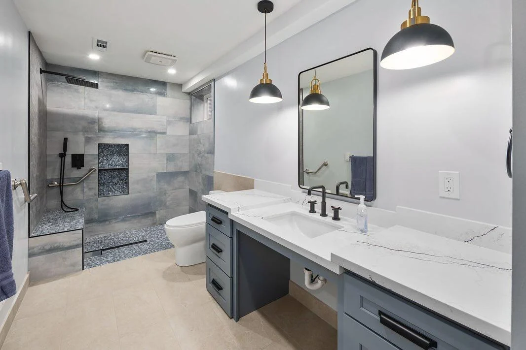Custom bathroom remodeling gallery North Vision Builders
