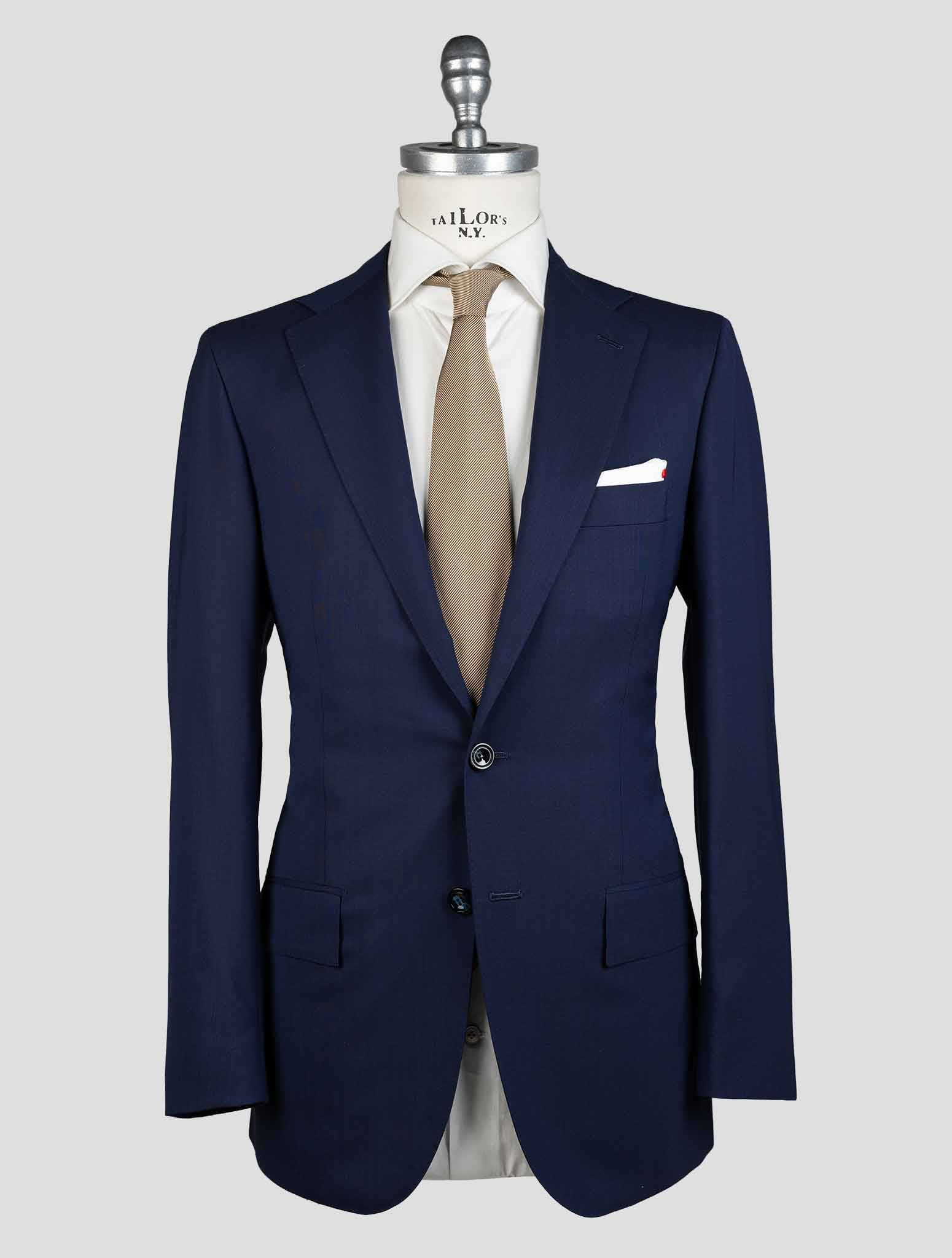 Kiton Blue Virgin Wool Suit