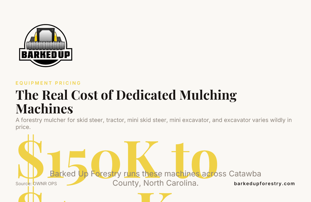 The Real Cost of Dedicated Mulching Machines — data from OWNR OPS