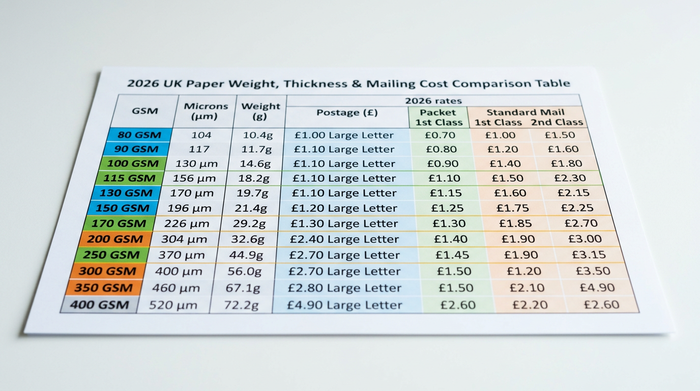Royal Mail postage rates