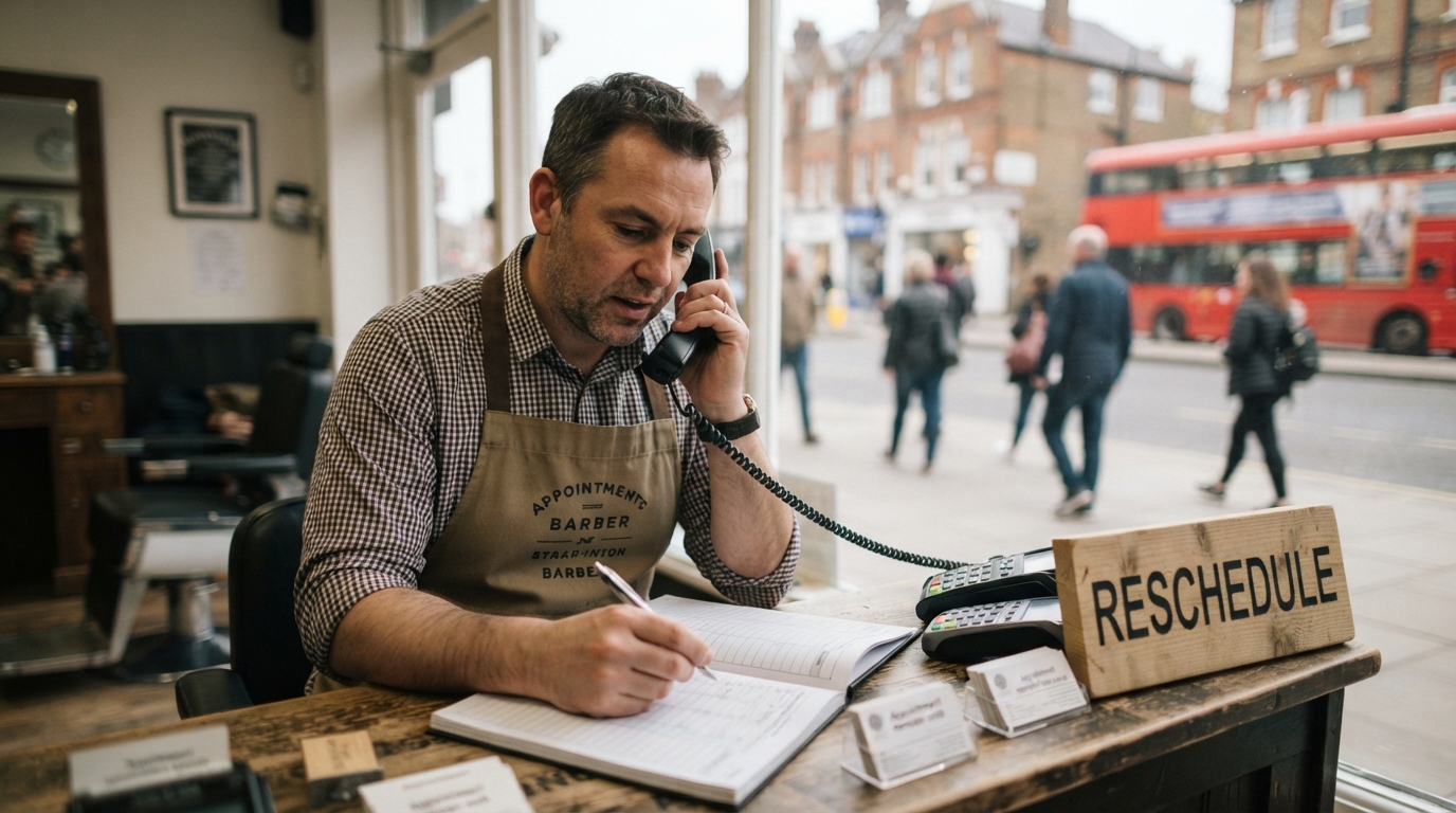 Card payment being taken as a booking deposit