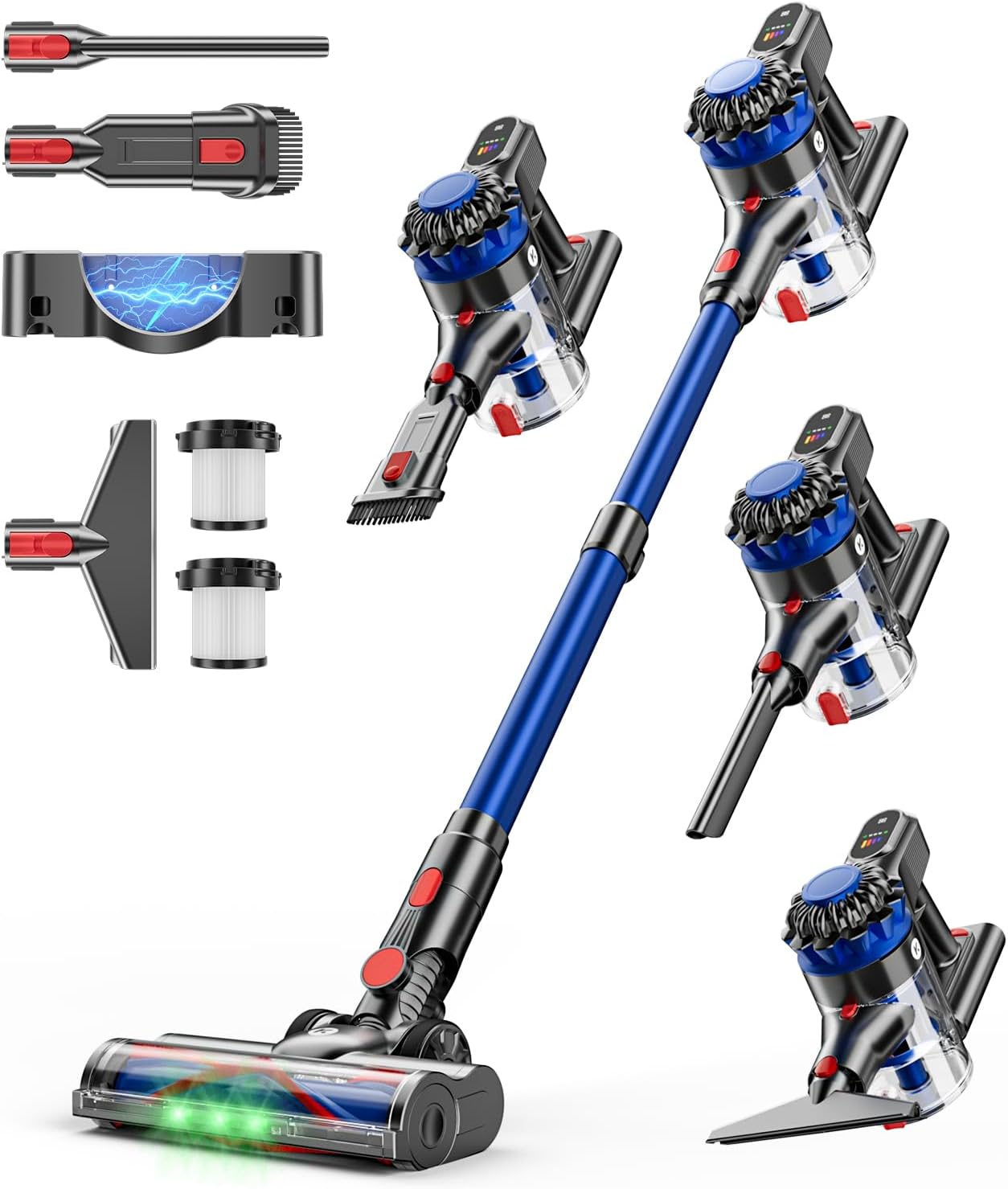 Stick vacuum with dust bag option, product image