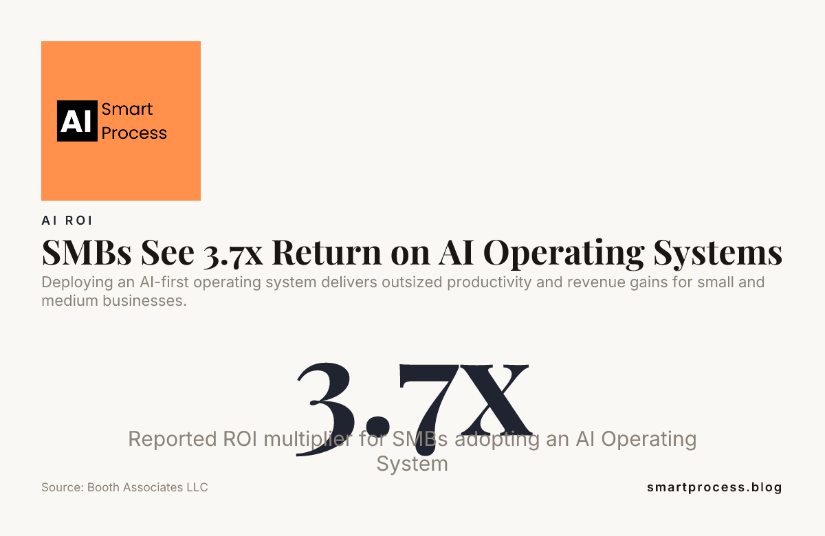 SMBs See 3.7x Return on AI Operating Systems — data from Booth Associates LLC