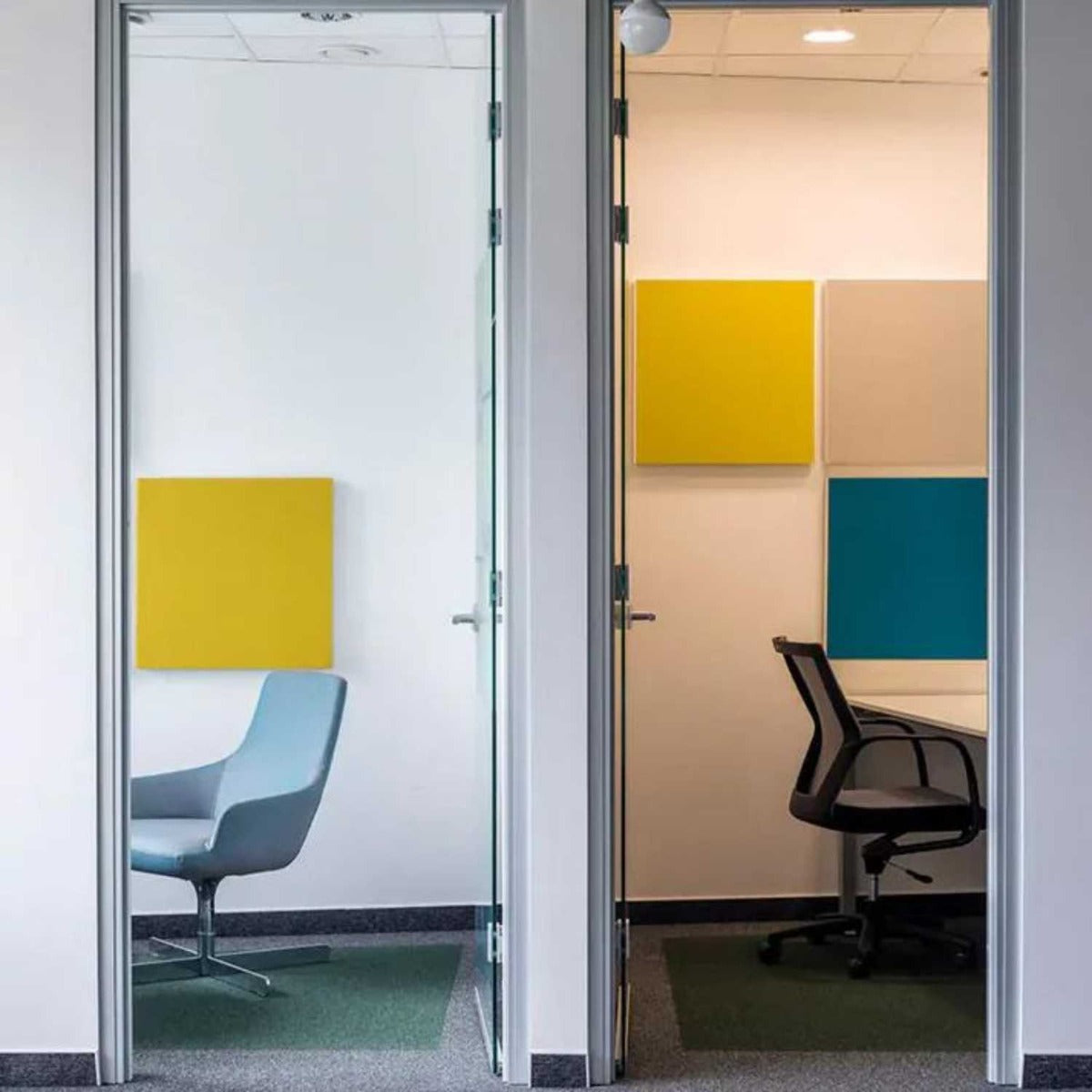 Ecophon Akusto One Square panel installed in office