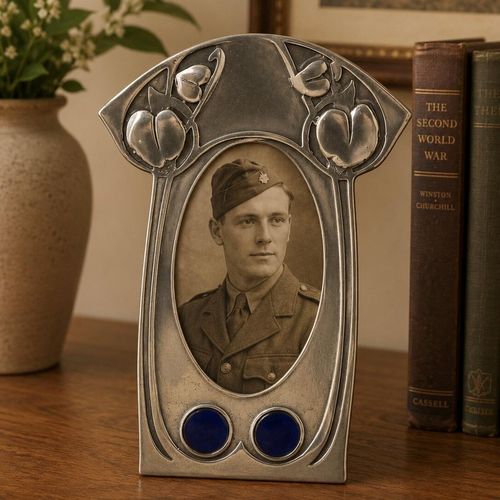 Pewter anniversary picture frame
