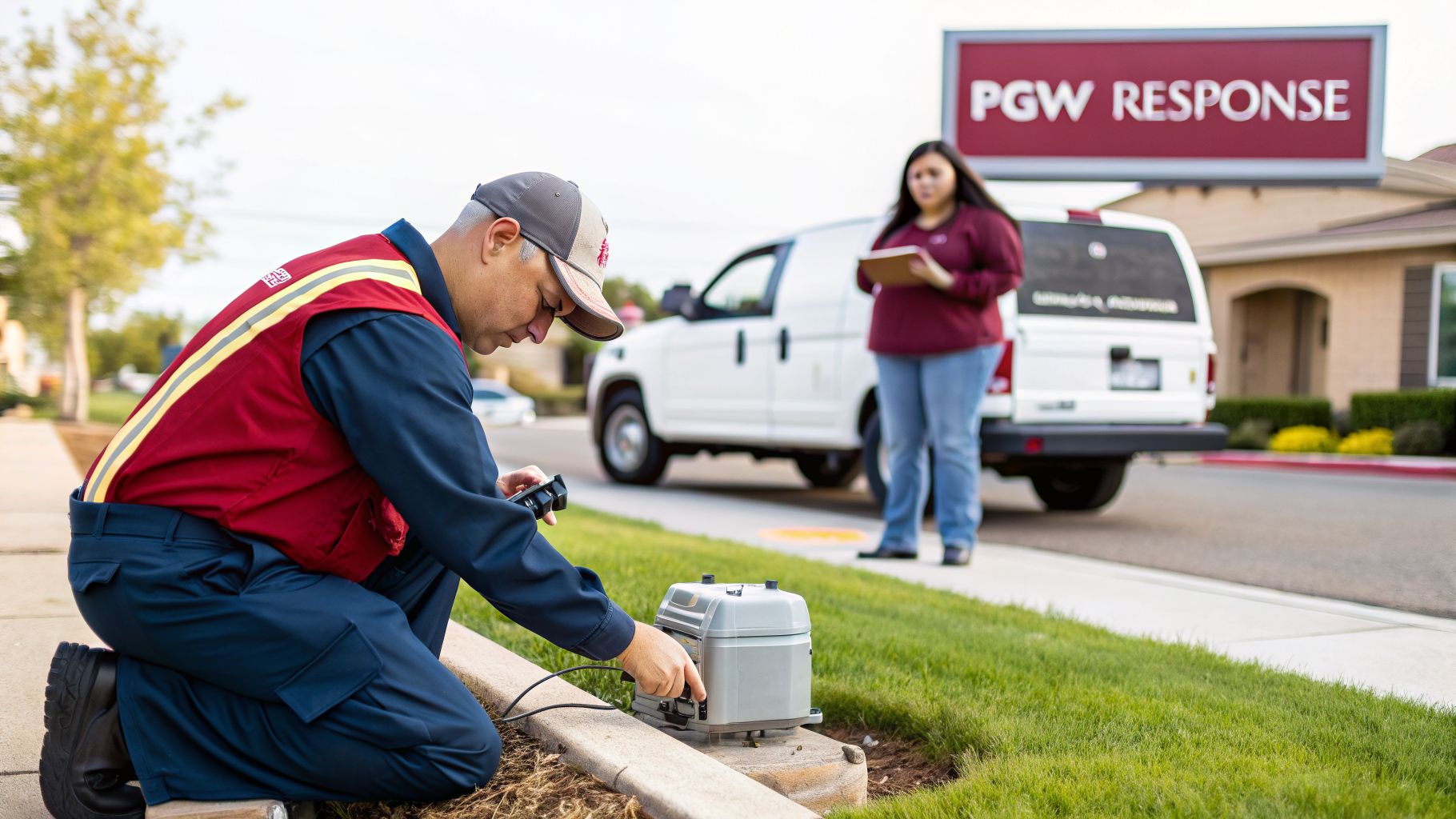 Gas Leak Utility Inspection Process