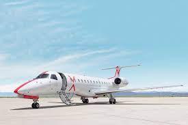 Private jet on runway, related to nut-free flight travel