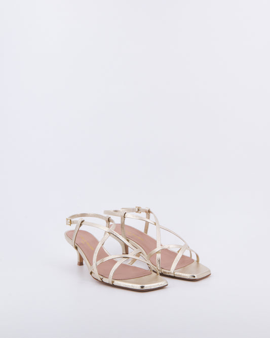 Sandalo donna ALE 4 laminato platino - Stelio Malori