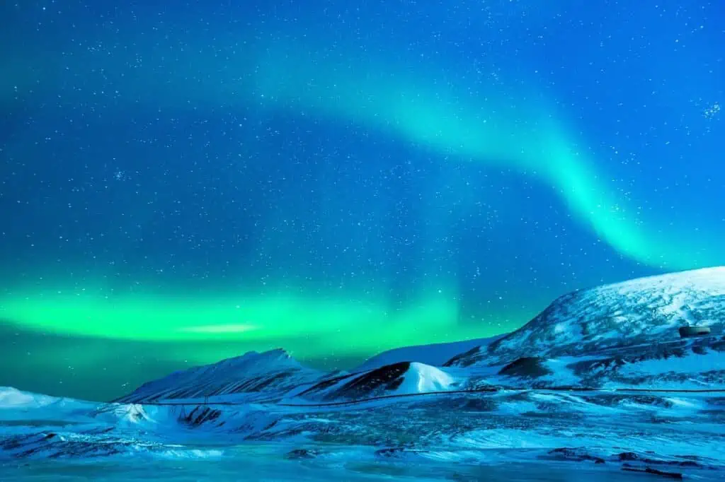 Northern Norway aurora borealis night sky