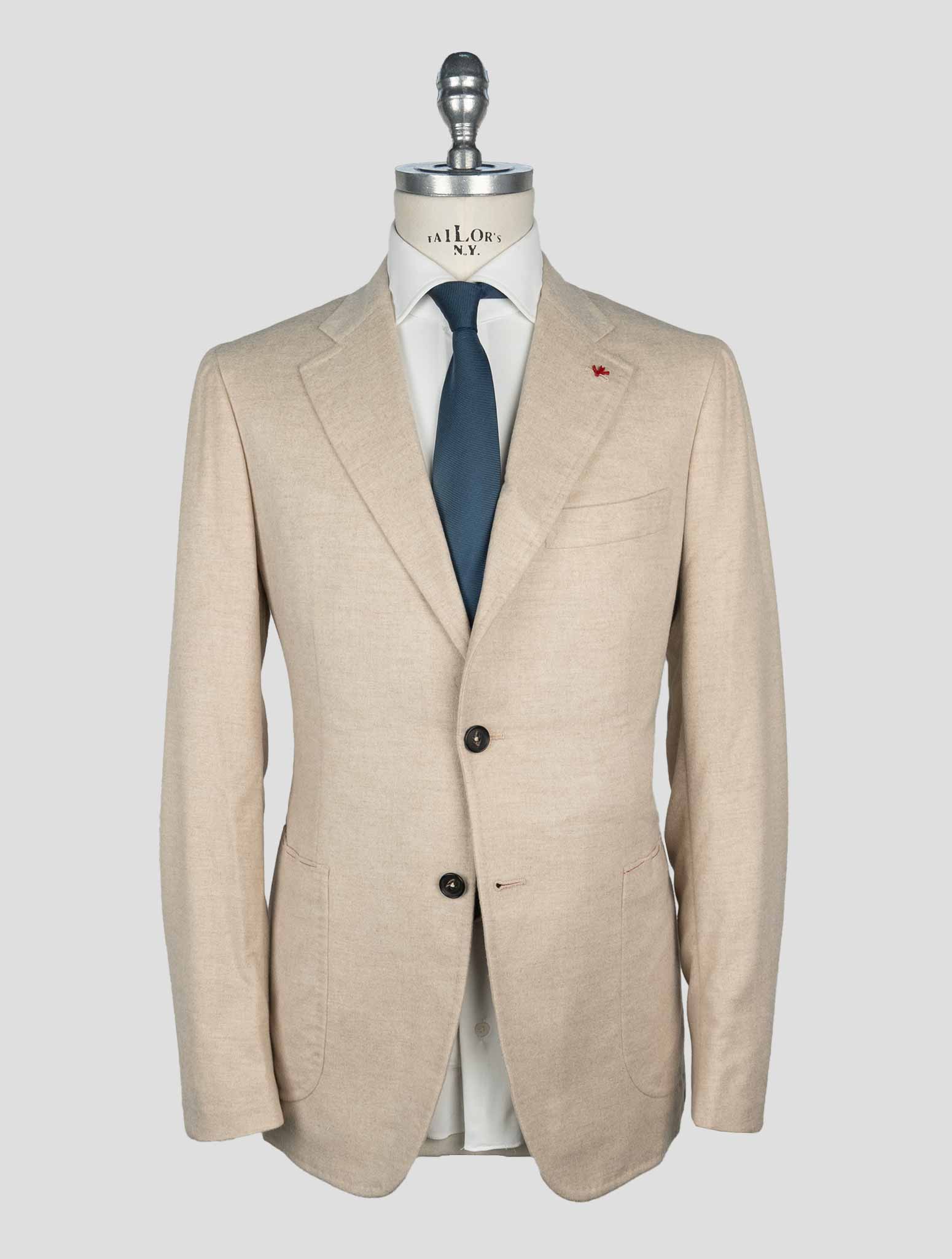 Isaia Beige Cashmere Blazer