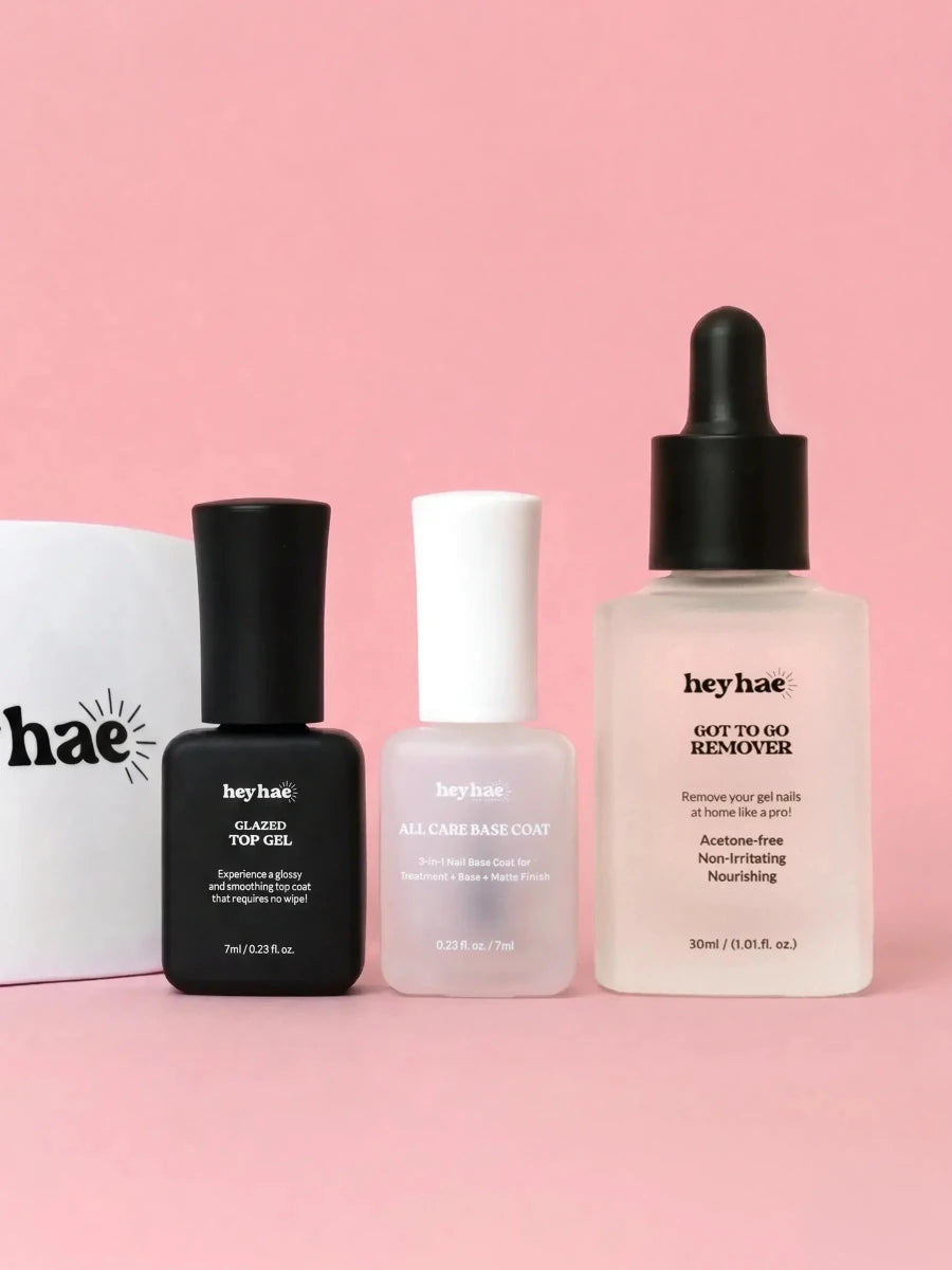 All Care Nail Prep and Finish Set with Free LED Lamp - Heyhae
