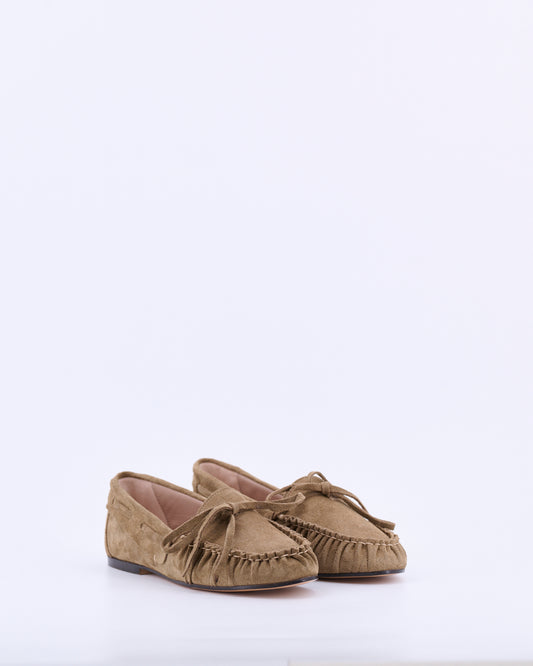 Mocassino donna Zahid1 Suede Orzo - Stelio Malori