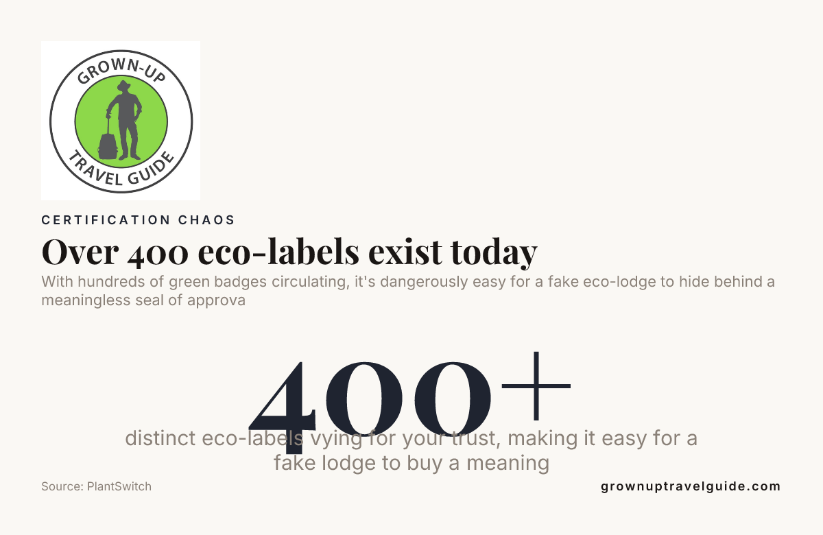 Over 400 eco-labels exist today — data from PlantSwitch