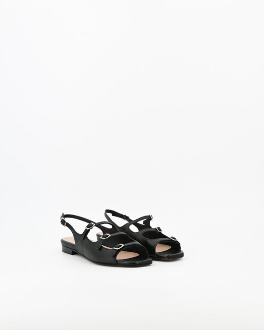 Sandalo donna PATTY21 Nappa Nero Stelio Malori