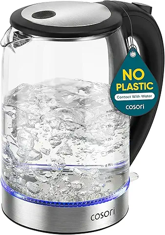 Glass electric tea kettle