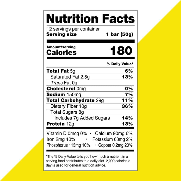 No Nuts! Lemon Creme Nutrition Facts label