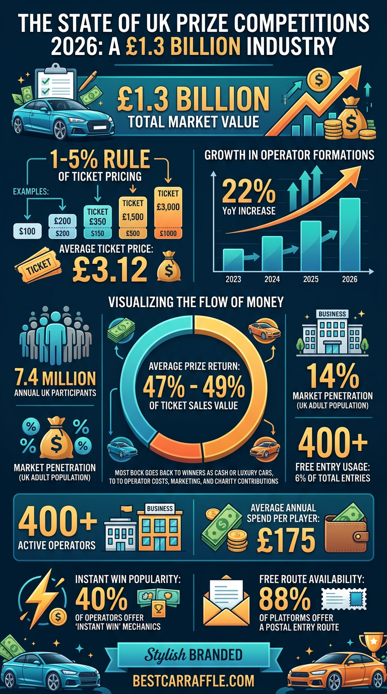 Infographic: The State of UK Prize Competitions 2026: A £1.3 Billion Industry
