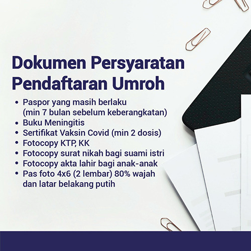 Dokumen Persyaratan Pendaftaran Umroh