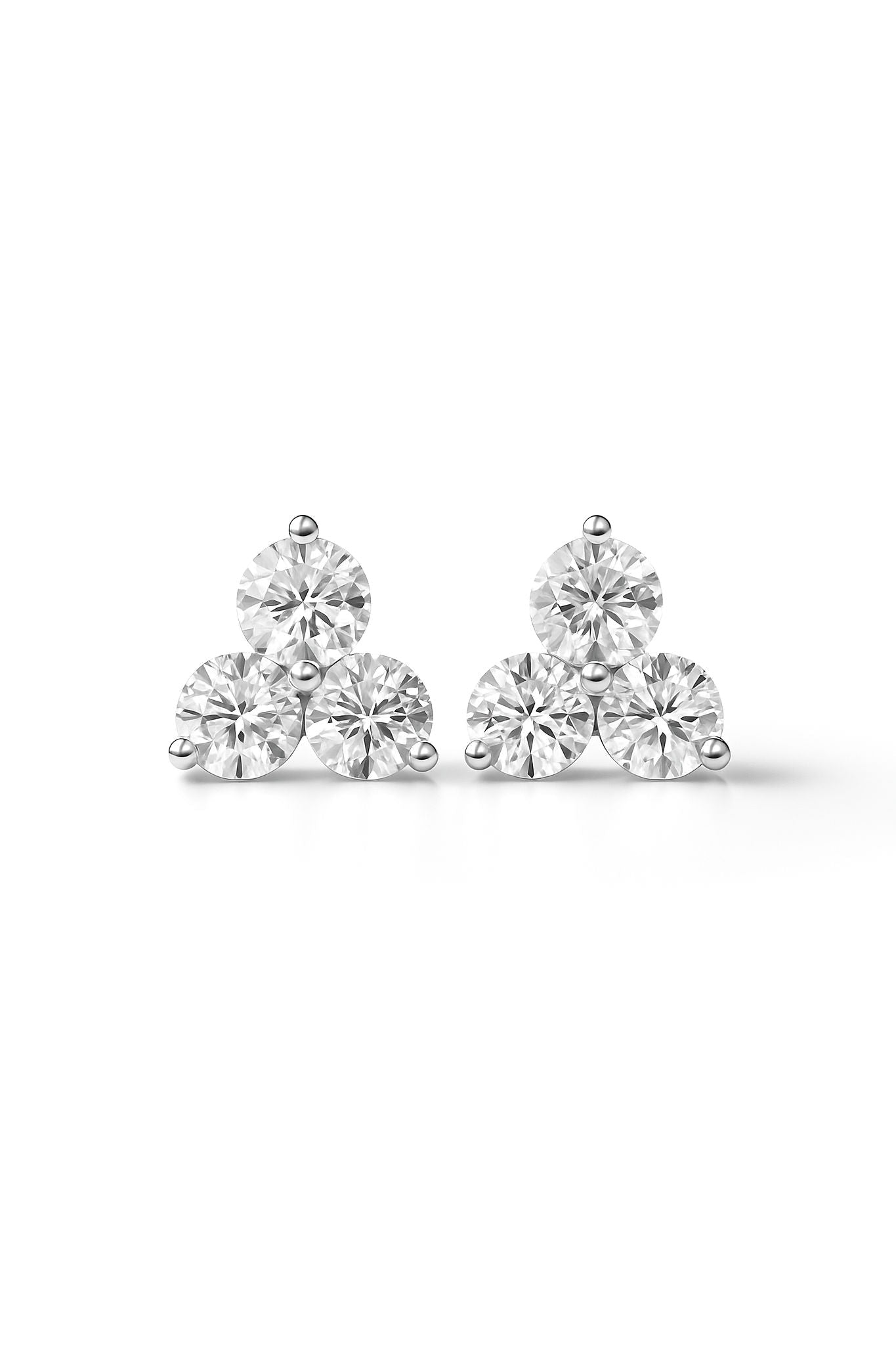 Cluster Moissanite Studs NZ