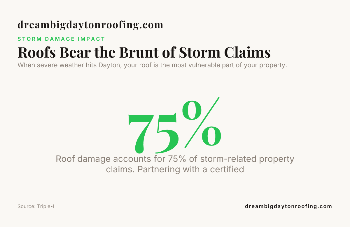 Roofs Bear the Brunt of Storm Claims — data from Triple-I