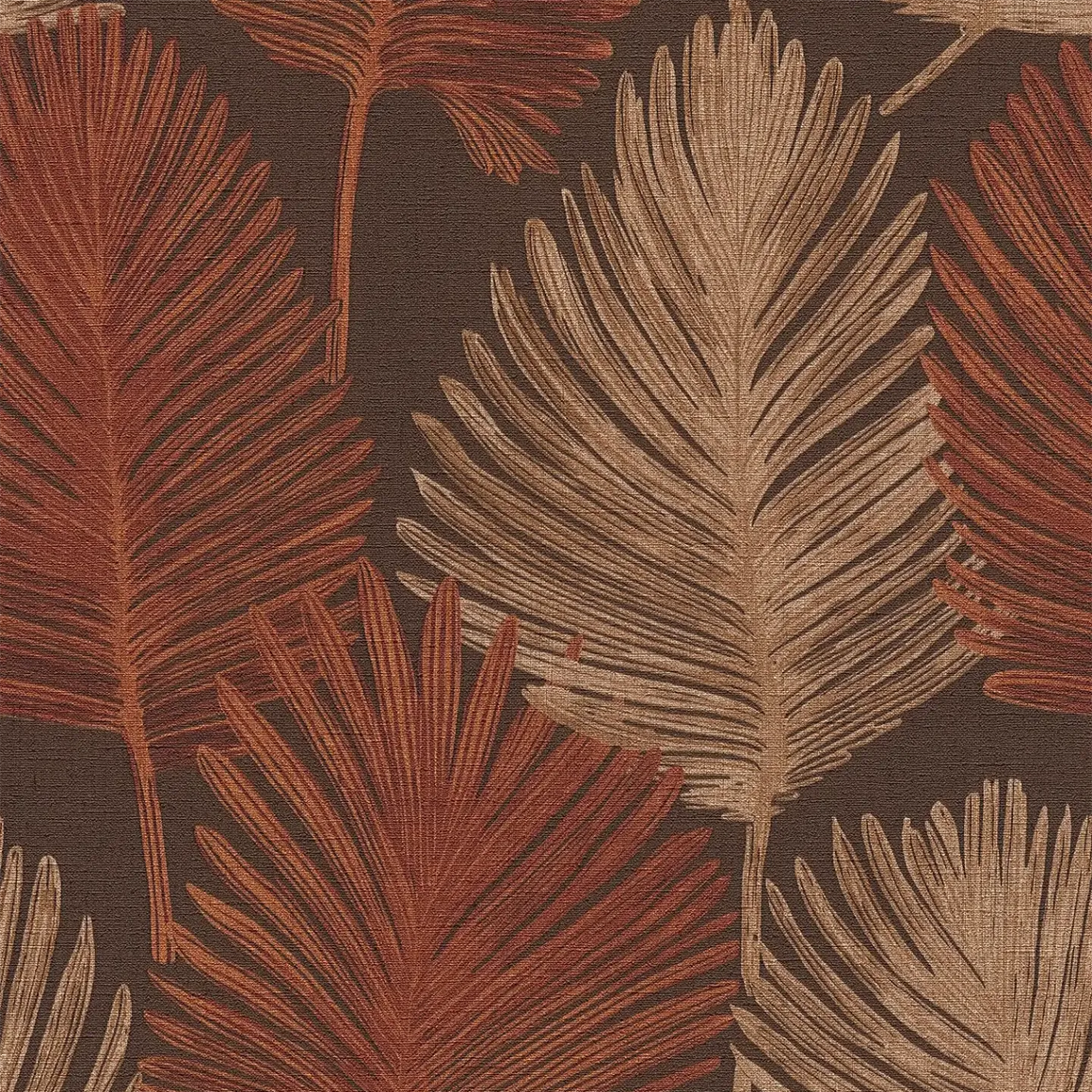 Metropolitan Stories Palm Rust Wallpaper