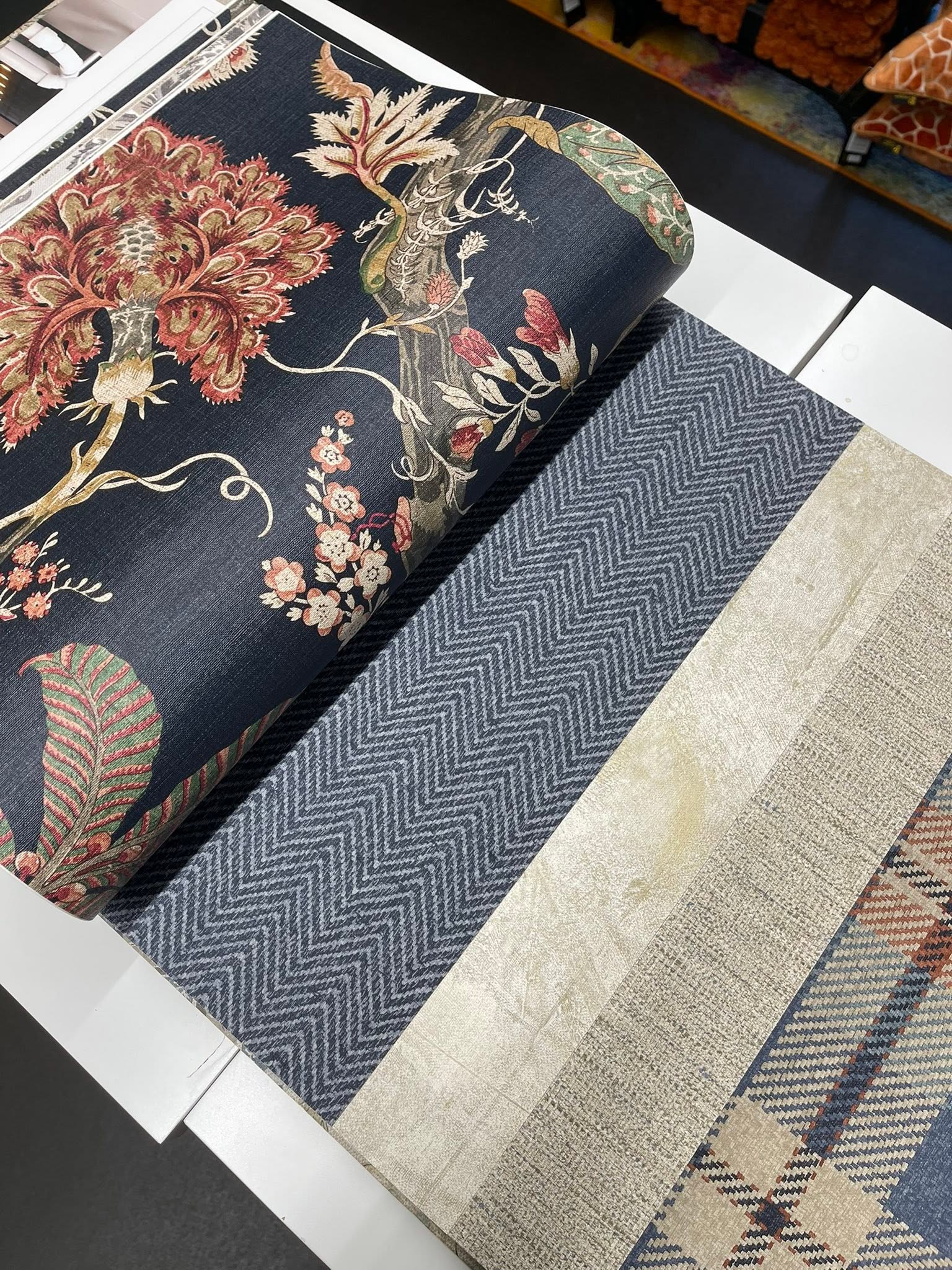Example of wallpaper patterns from books