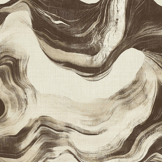Structured Walls Brushstrokes Brown Wallpaper