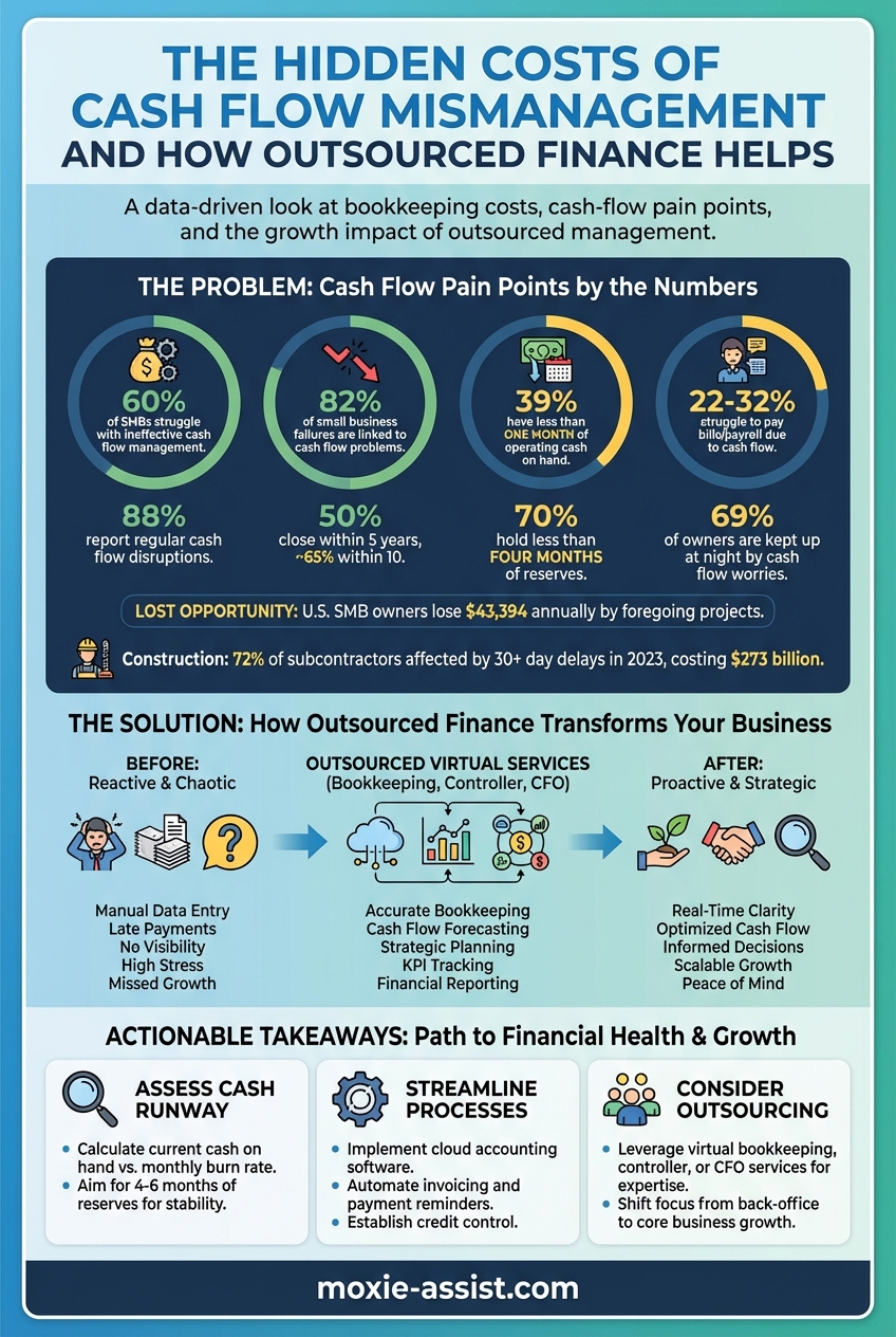Infographic: The Hidden Costs of Cash Flow Mismanagement and How Outsourced Finance Helps