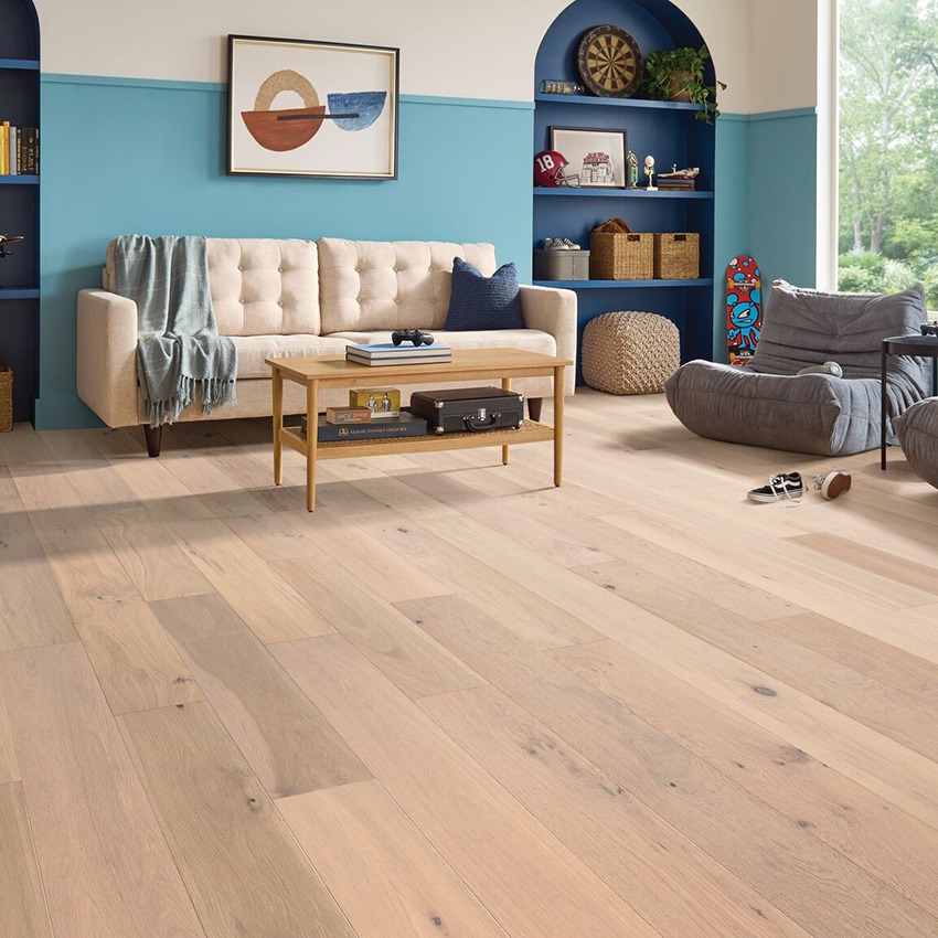 Noble's Way Winter River engineered hardwood flooring room scene