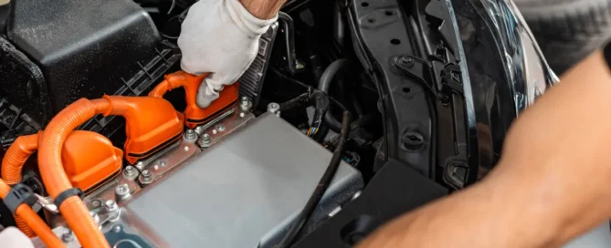 EV battery inspection after collision