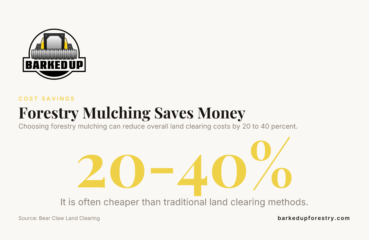 Forestry Mulching Saves Money — data from Bear Claw Land Clearing