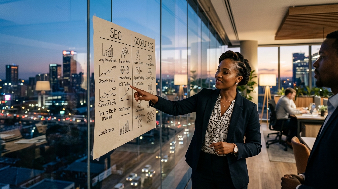 SEO or Google Ads Johannesburg strategy for business growth