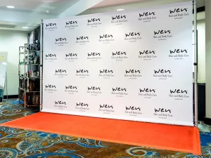 Backdrop printing for exhibition stand branding in Bahrain