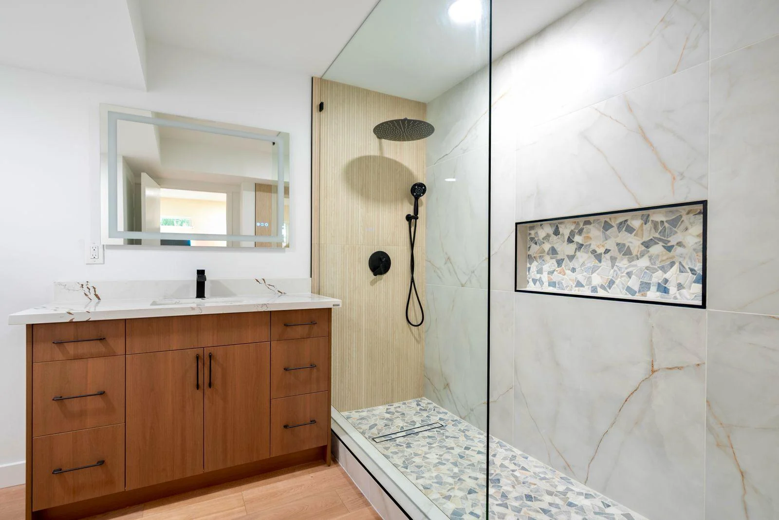 Walk-in shower remodel in Washington