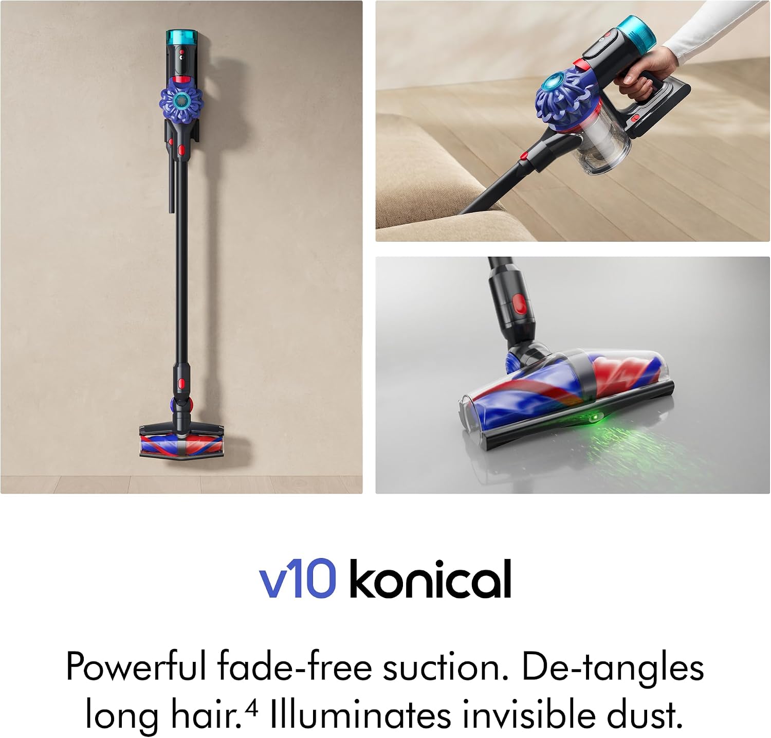 Dyson V10 Conical Cordless Vacuum bin and filter