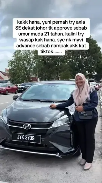 Testimoni pelanggan Perodua Bezza dari Nur Hana konsultan jualan