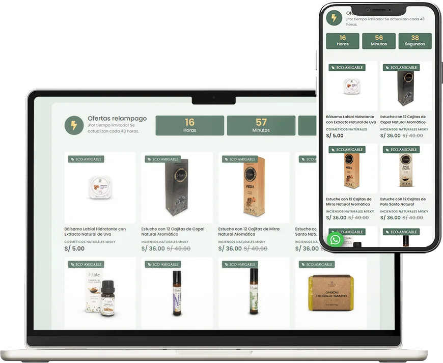 Ejemplo de sección de ecommerce lista para convertir con neuromarketing